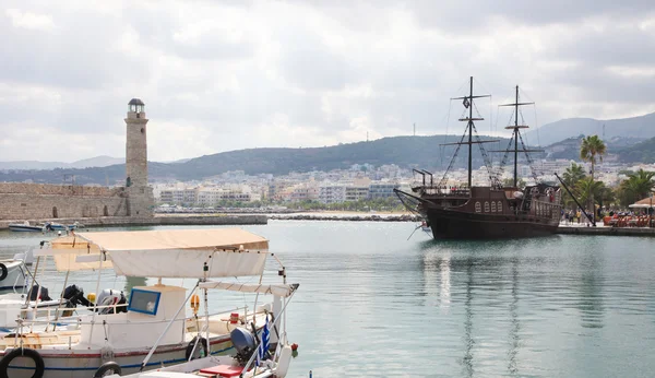 Leuchtturm von Rethymno, Beton, Griechenland — Stockfoto