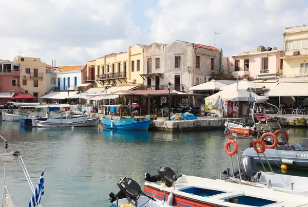 Old Venetian port of Rethymno, Crete, Greece Royalty Free Stock Images