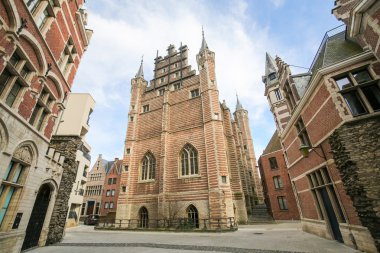 Antwerp, kasaplar eski bir guildhall Vleeshuis