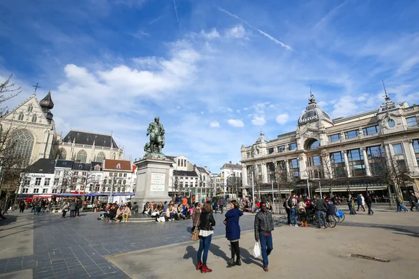 Groenplaats a Anversa, Belgio — Foto Stock