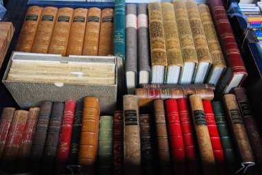 Antika kitap çarşı Lille, Fransa