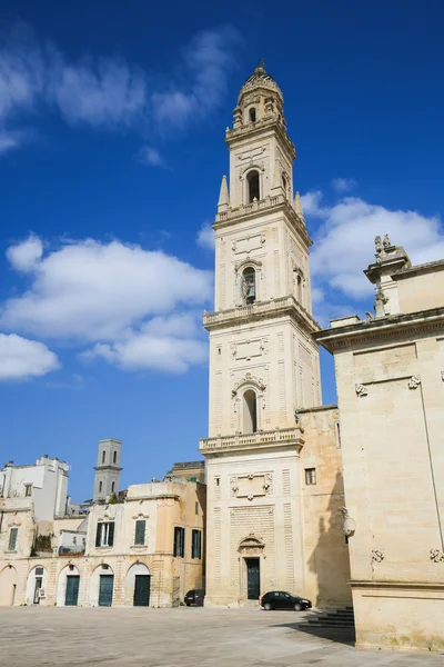 Domkyrka av antagandet av Jungfru Maria i Lecce, Italien — Stockfoto
