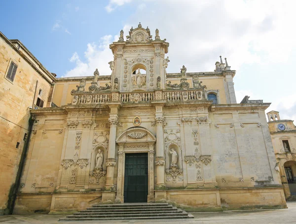 Catedral de la Asunción de la Virgen María en Lecce, Italia — Foto de Stock