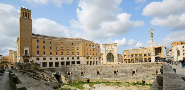 Roman Amphiteatre (2nd Century) in Lecce, Apulia, Italy — Stock Photo, Image