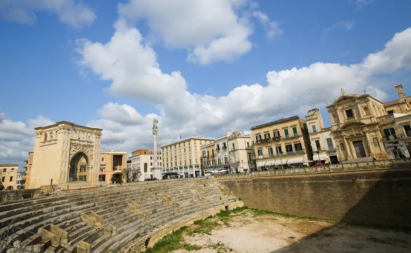 Roman Amphiteatre (2nd Century) in Lecce, Apulia, Italy — Stock Photo, Image