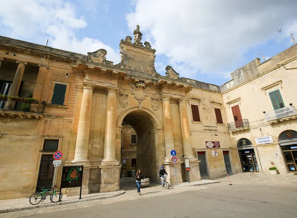 Porta San Biagio en Lecce, Apulia, Italia — Foto de Stock