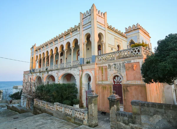 Villa Sticchi em Santa Cesarea Terme, província de Lecce, Apúlia , — Fotografia de Stock