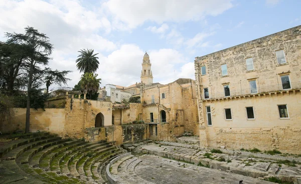 Teatro Romano en Lecce, Puglia, Italia — Foto de Stock