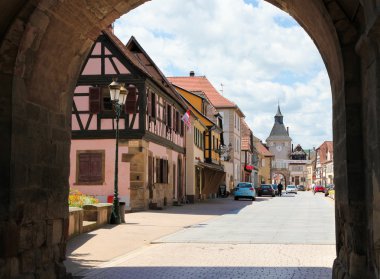 Merkezi kare Rosheim, Alsace, Fransa