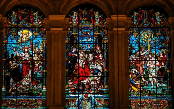 Jesus e Lúcifer, Jesus em Caná e o Batismo de São João — Fotografia de Stock