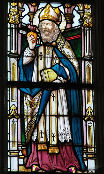 Вітражі - Святий Августин — стокове фото