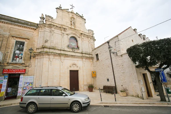 St. Cataldo templom Cisternino, Puglia, Dél-Olaszország — Stock Fotó