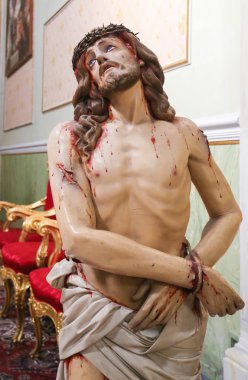 Statue of Jesus on Good Friday clipart
