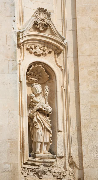 Estatua de San Cristóbal en Martina Franca, Italia — Foto de Stock