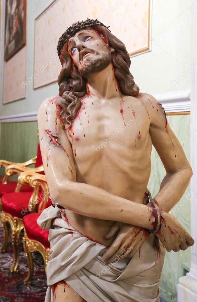 Statue of Jesus on Good Friday