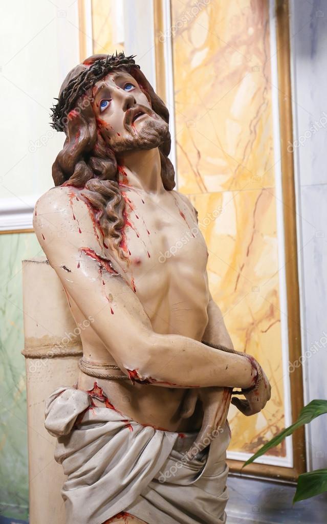 Statue of Jesus on Good Friday