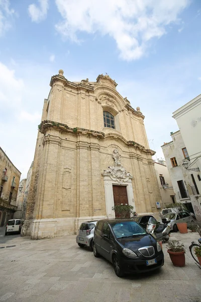 Barokke kerk in het centrum van Bari, Italië — Stockfoto