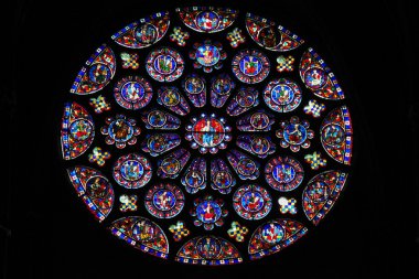 Stained Glass at Chartres Cathedral clipart