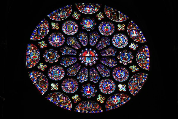 Stained Glass at Chartres Cathedral — Stock Photo, Image