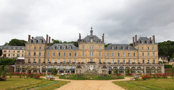 Városháza a La Chapelle Montligeon Fran Perche régióban — Stock Fotó