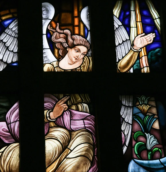 Archangel Gabriel - Stained Glass — Stock Photo, Image