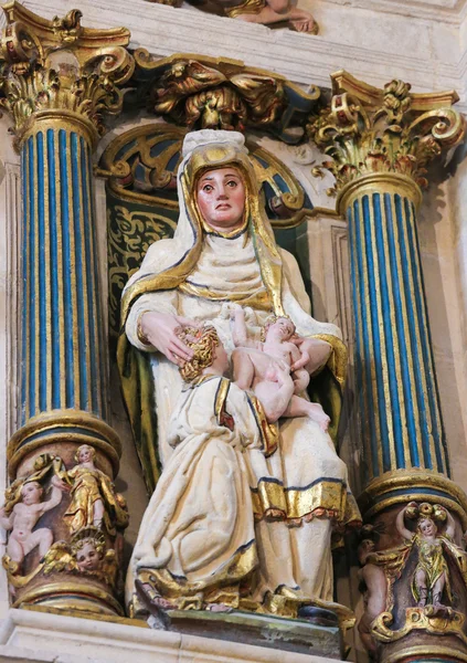 Madonna com o Menino na Catedral de Burgos — Fotografia de Stock