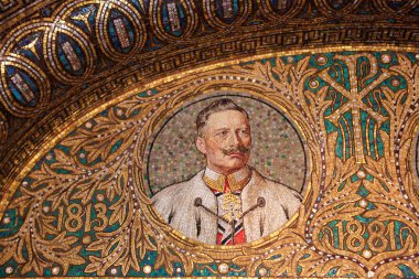 Mosaic of Kaiser Wilhelm II clipart