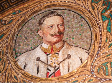 Mosaic of Kaiser Wilhelm II clipart