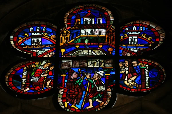 Vidrieras del Arco de la Alianza en la Catedral de León, S — Foto de Stock