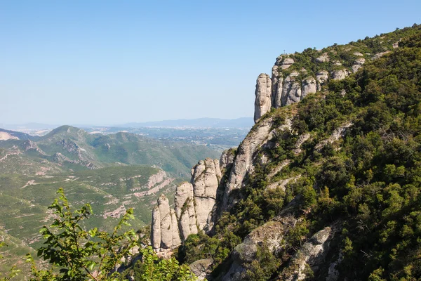 Góry Montserrat w Katalonii, w Hiszpanii — Zdjęcie stockowe