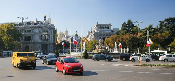 Plaza de cibeles w Madrycie, Hiszpania — Zdjęcie stockowe