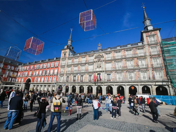 Plaza Mayor en Madrid, España — Foto de Stock