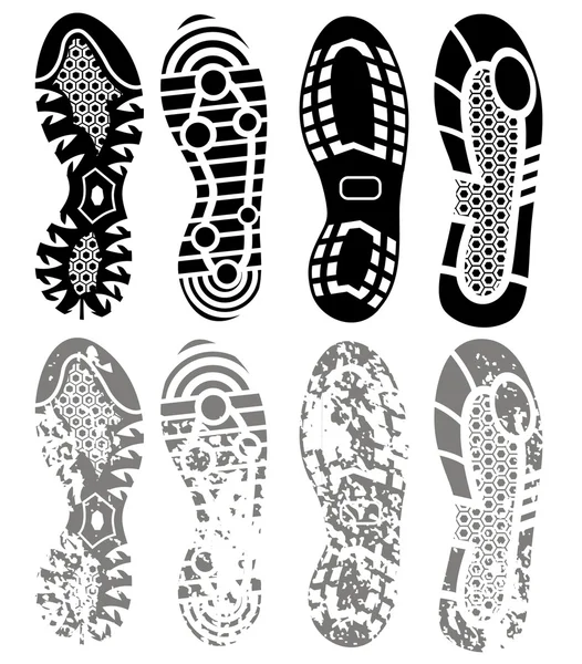 High detail Shoe Tracks collection — Stock Vector © Fourleaflovers #6088528
