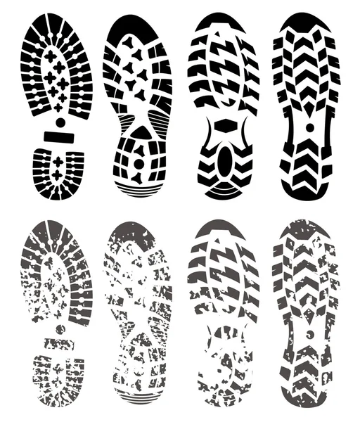 Shoe prints — Stock Vector © vipervxw #2769968