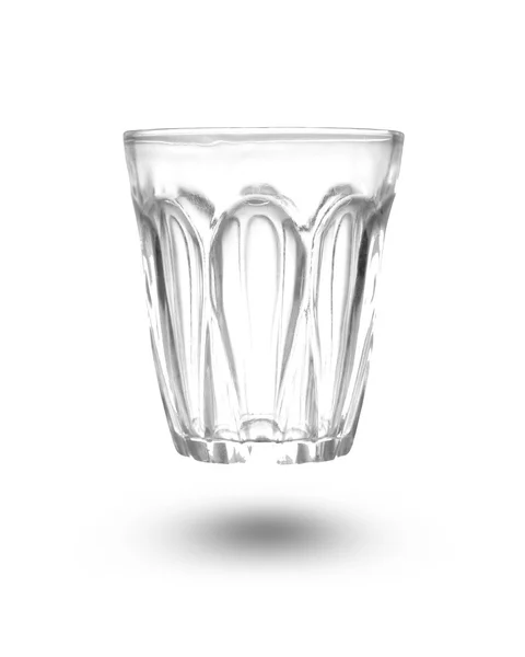 Leeg glas geïsoleerd op een witte achtergrond — Stockfoto