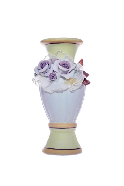 鲜花一般不可缺少的陶瓷花瓶 — 图库照片