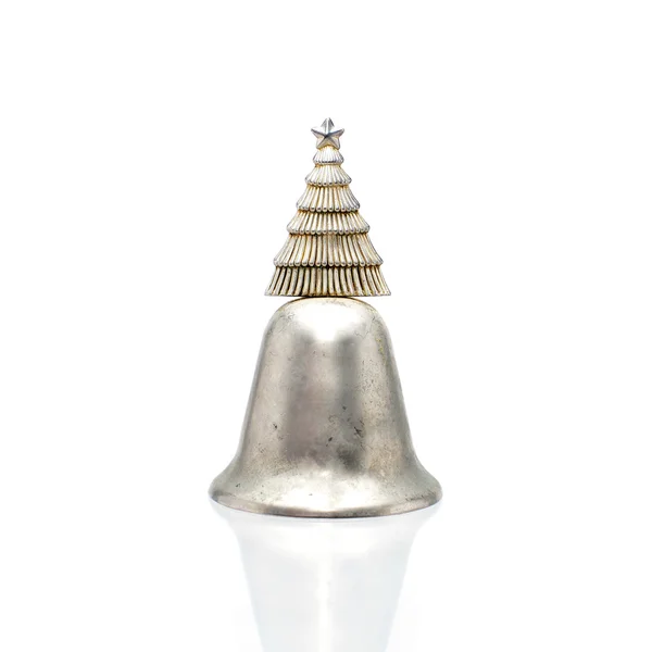 Christmas bell on white — Stock Photo, Image