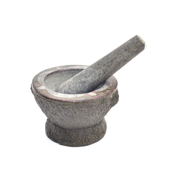 Mortar and Pestle Isolated — Stock Photo, Image