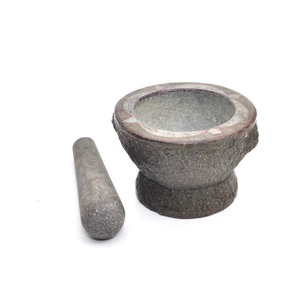 Mortar and Pestle Isolated — Stock Photo, Image