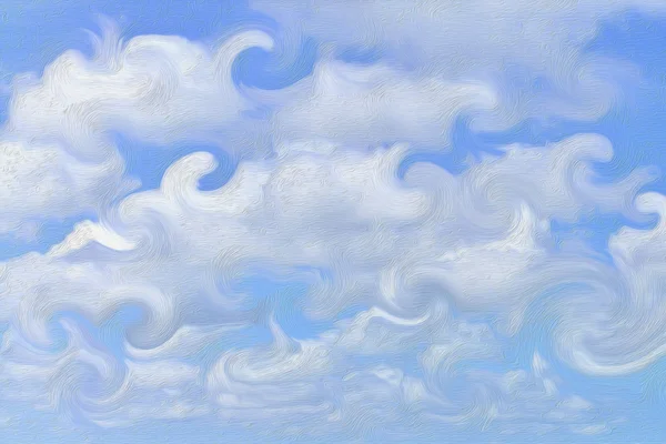 Блакитне небо олія пофарбований фон — стокове фото