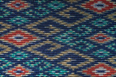 Tayland el dokuması kumaşları. Tayland kumaşı arkaplanı.