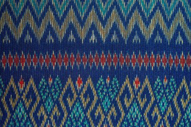 Tayland el dokuması kumaşları. Tayland kumaşı arkaplanı.