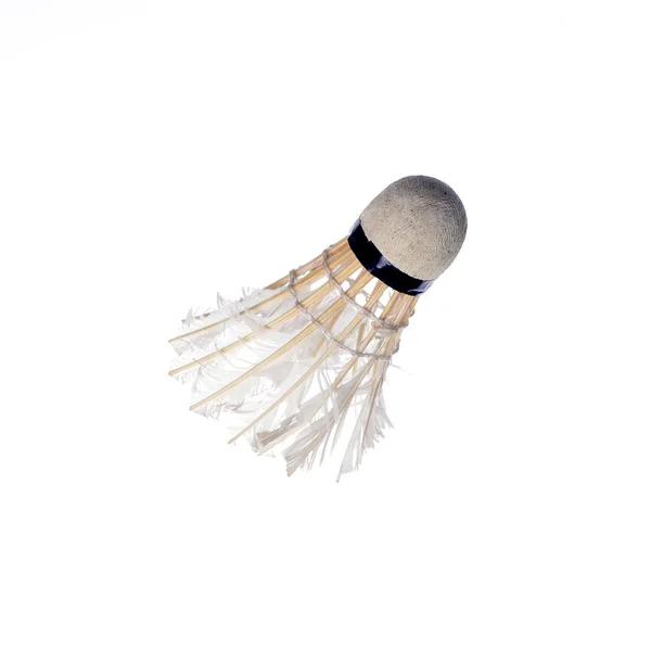 Shuttlecocks for badminton on a white background — Stock Photo, Image