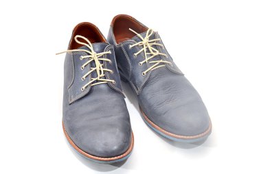 Beyaz bir arka plan üzerinde izole mavi Erkek Ayakkabı