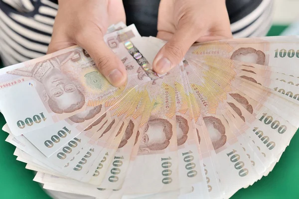 Hand with money — Stock Photo, Image