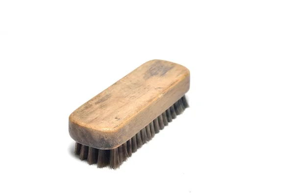 Single shoe brush isolated on white background — Stock Photo, Image