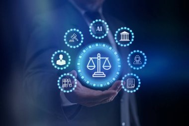 İş ahlakı kavramı. Al etik ya da Al Law konsepti. Yapay zeka uyumu, dijital hukuk sistemleri ve güvenli yönetim için dijital hukuk düzenlemeleri. iş politikası ve sorumluluğu. 