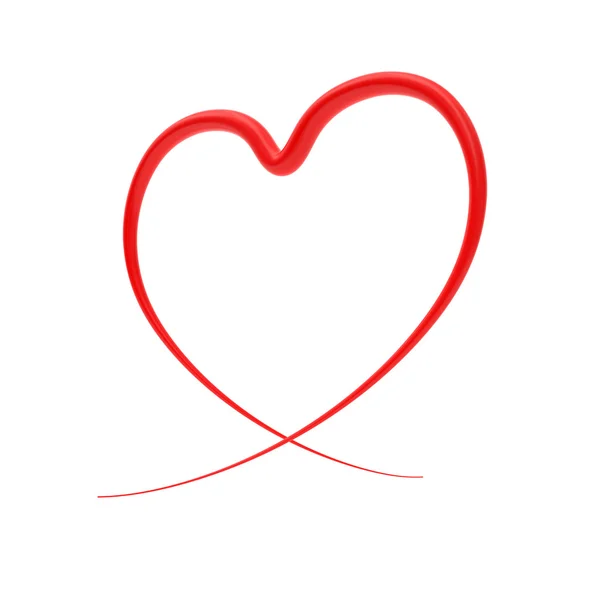 Abstract red heart — Stock Photo, Image