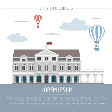 Şehir binaları grafik şablonu. Şehir binaları grafik şablonu