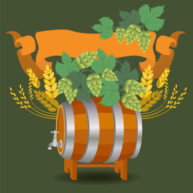 buğday ve şerbetçiotu ile namlu kupa